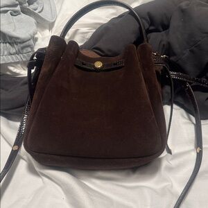 TB suede romy bucket bag